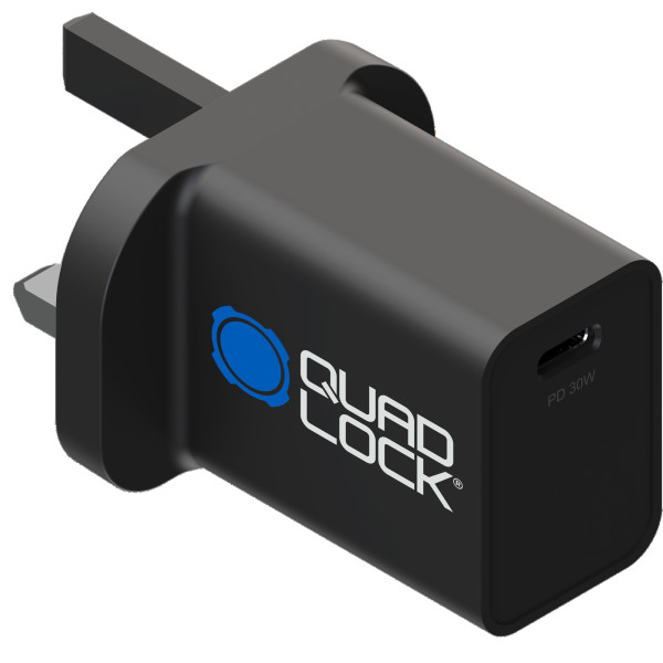 Quadlock 30w power adaptor - uk standard (type g)